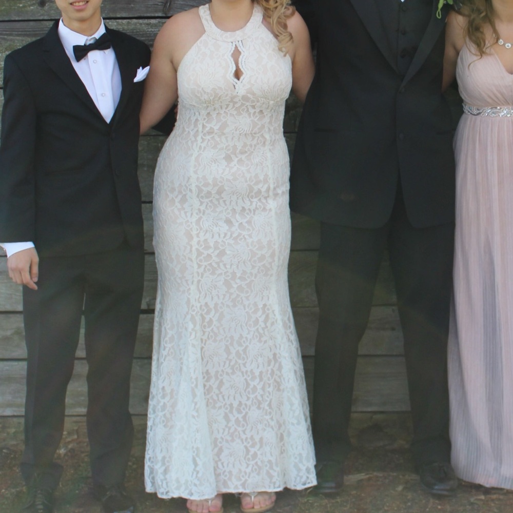 White Nightway Prom Dress